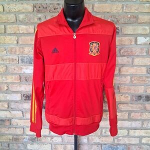 ADIDAS SPAIN NATIONAL FOOTBALL TEAM TRACK JACKET 2010-2011 SEASON SIZE L